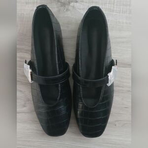 Maija Women's Fashion Textured Mary Jane Flat Shoes